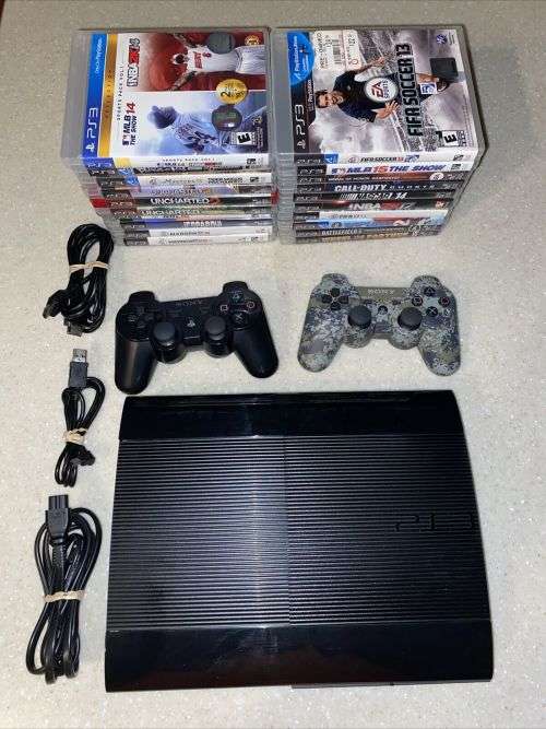 Take out Teenagers from the Street, Playstation 3 Slim Console, 1 PS3 Joystick, 10 PS3 Games, HDMI
