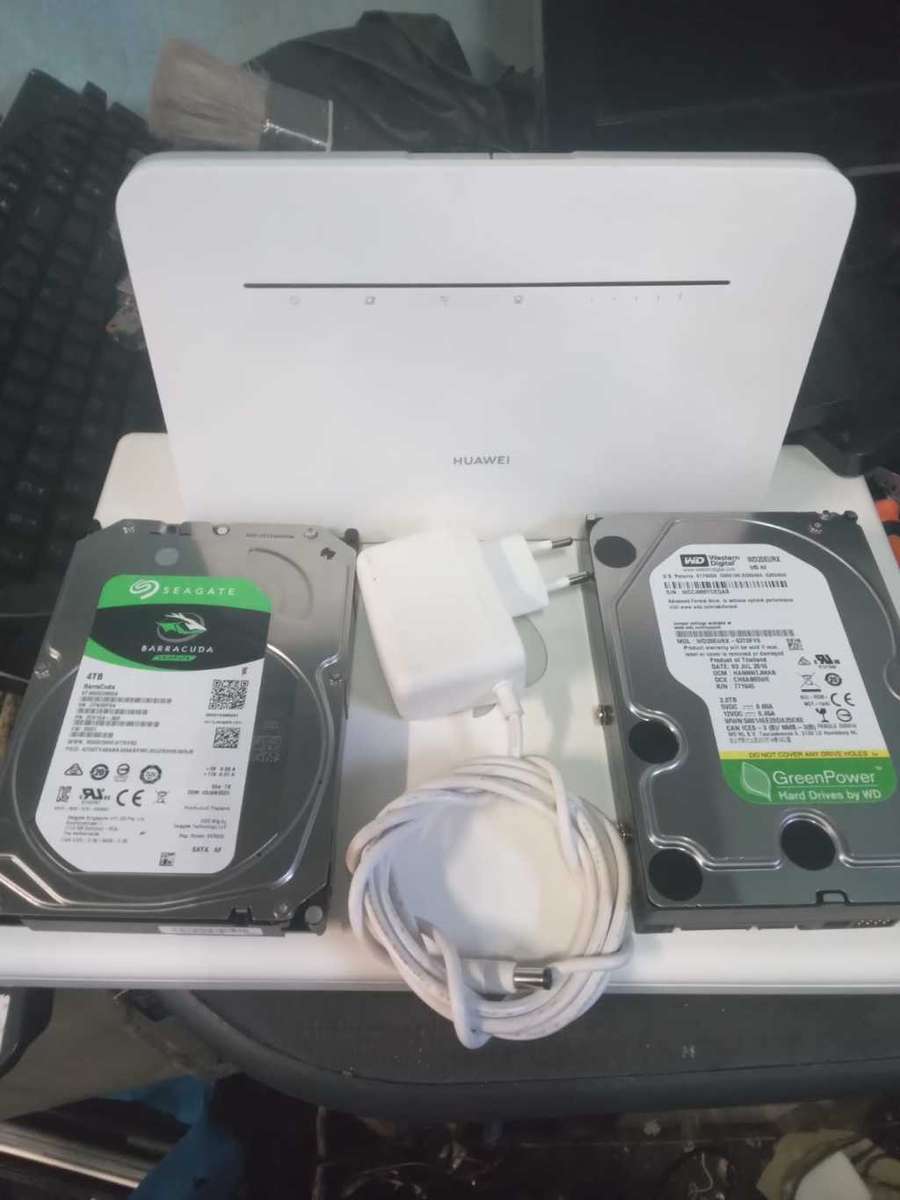 4TBx2, 2TB, Huawei Router 4G, One bid for all, One lot for everything, 100% Working, Excellent Clean