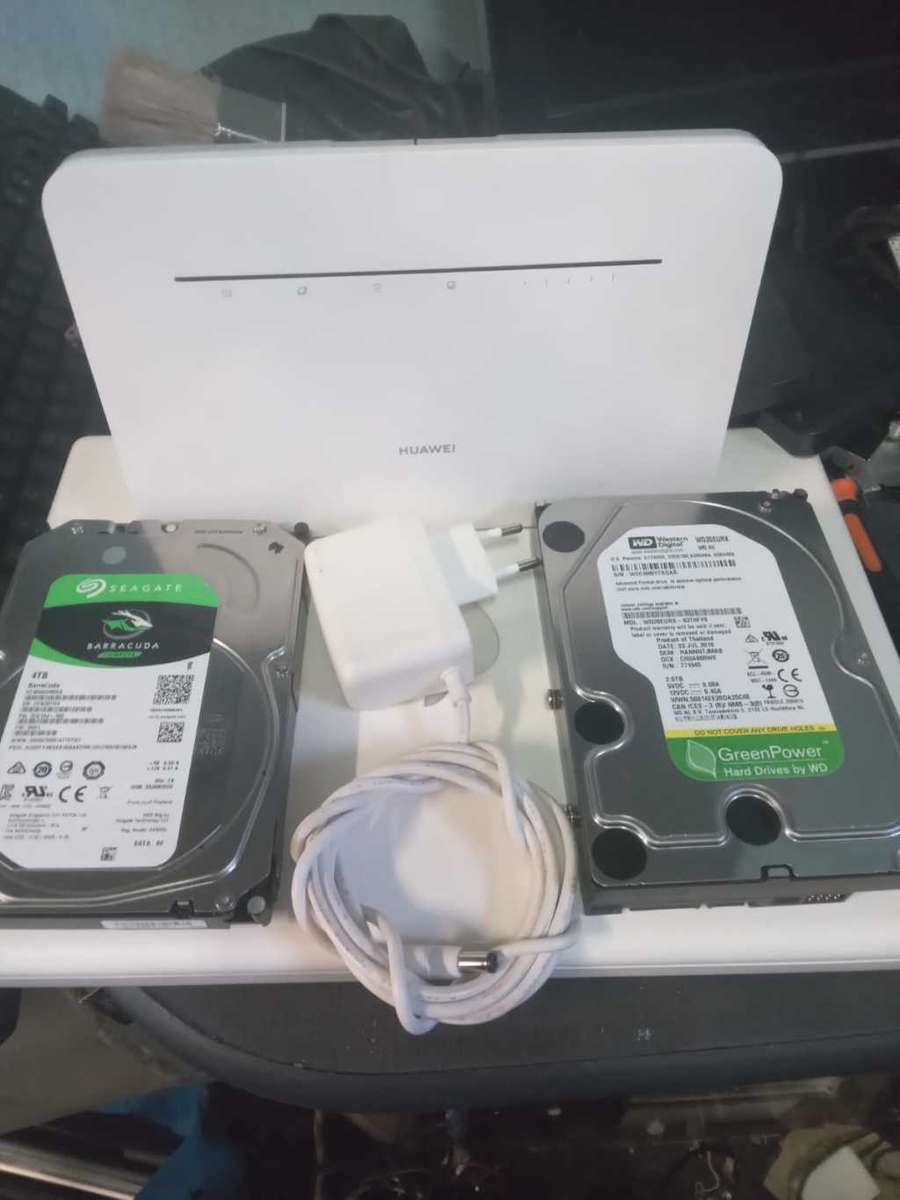 4TBx2, 2TB, Huawei Router 4G, One bid for all, One lot for everything, 100% Working, Excellent Clean