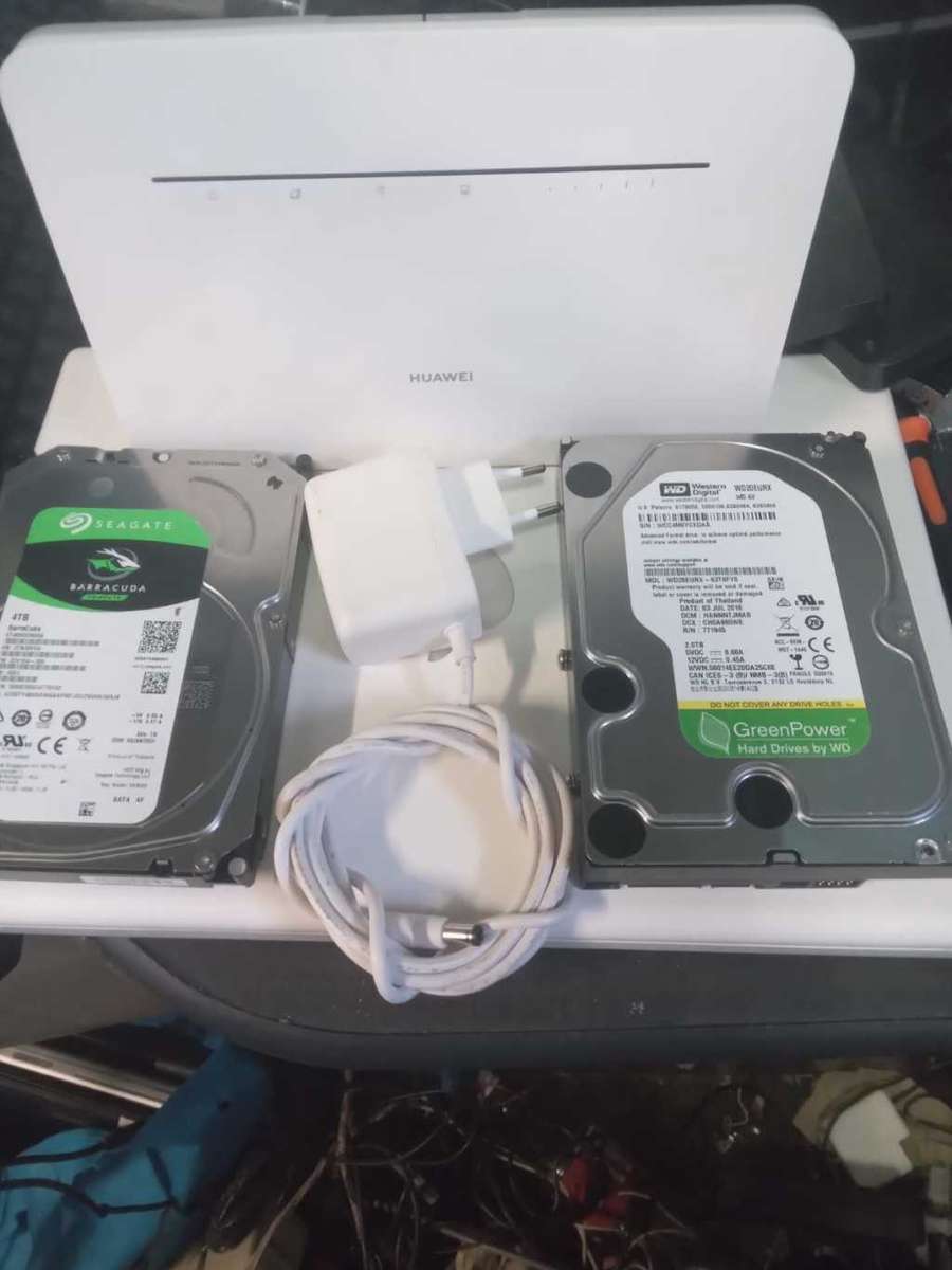 4TBx2, 2TB, Huawei Router 4G, One bid for all, One lot for everything, 100% Working, Excellent Clean