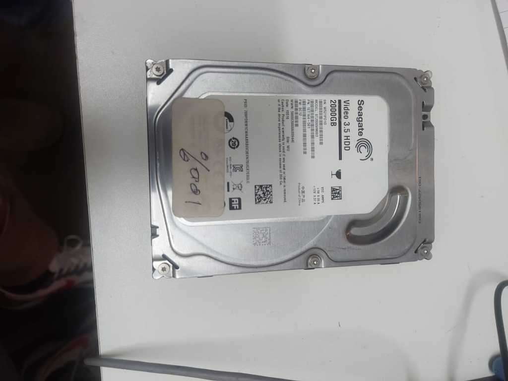One Lot, 2 X Seagate 2TB Hard Drives, Video Recording, 100 % Health, 100 Performance, 100% Working