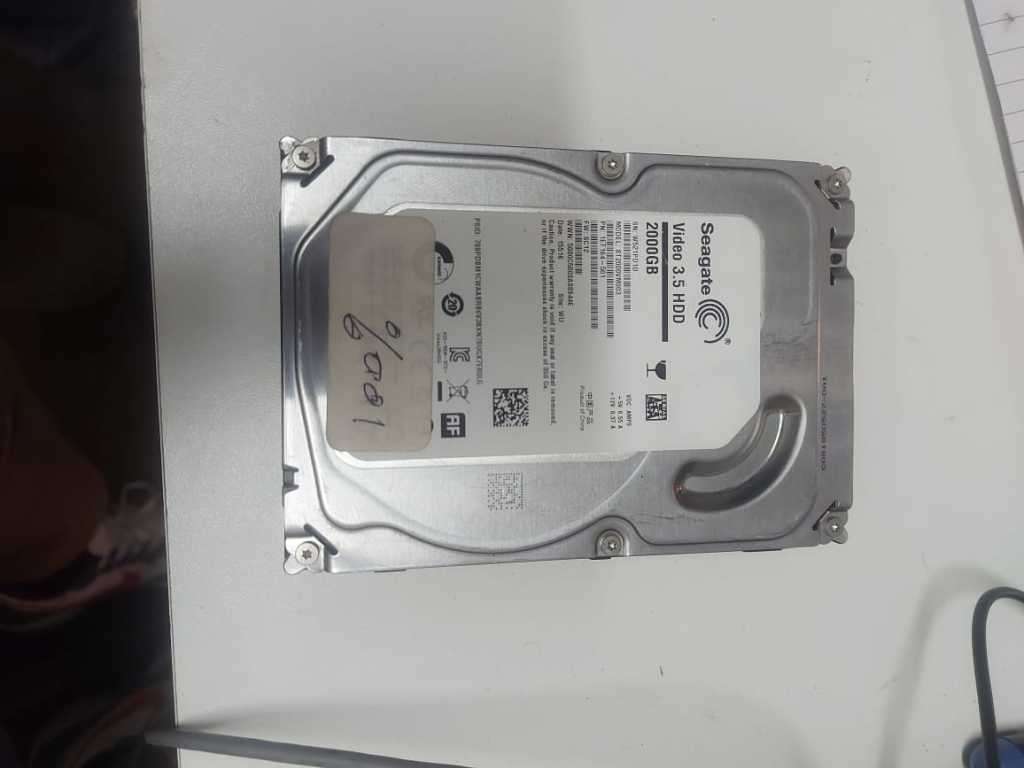 One Lot, 2 X Seagate 2TB Hard Drives, Video Recording, 100 % Health, 100 Performance, 100% Working