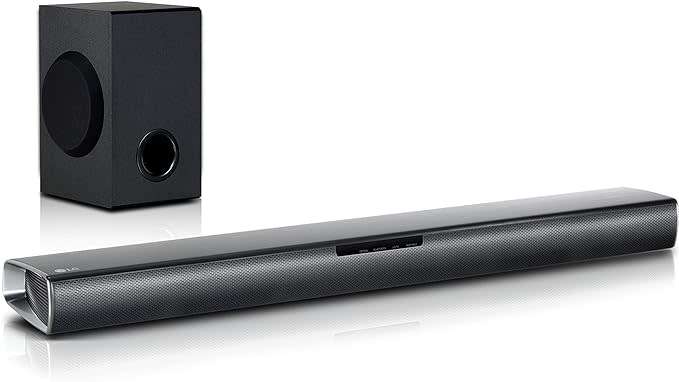 LG Sound Bar, Sub-woofer, Bluetooth, 2 x HDMI, WIFI, Optimal, Mobile Streaming, TV Streaming, Remote