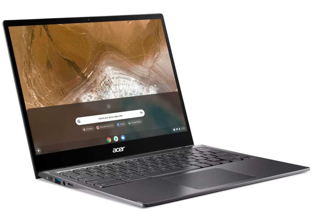 Acer Chromebook Spin 713, 2 in 1 Touch Screen, i5 10th Gen, 8GB, 256GB M.2 Nvem, 10 Hours Battery