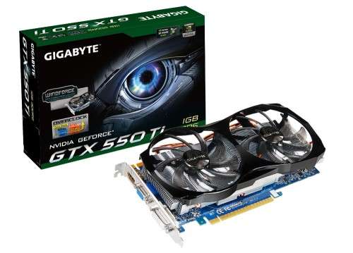 Gigabyte GV-N550WF2-1GI Graphics Card
