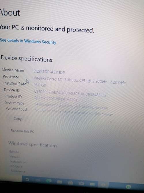 Hp model 15 Laptop with mouse and bag