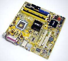 Asus motherboard with cpu and memory