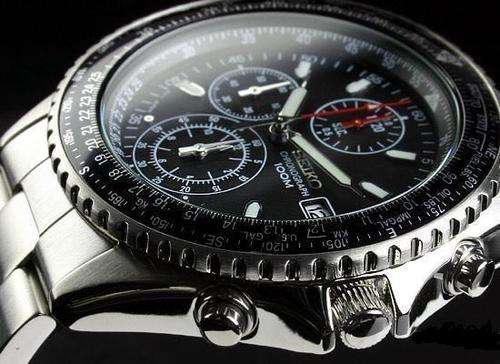 ***LAST ONE IN STOCK***SEIKO Flightmaster Sliderule Chronograph Gents Watch+Stunning!!