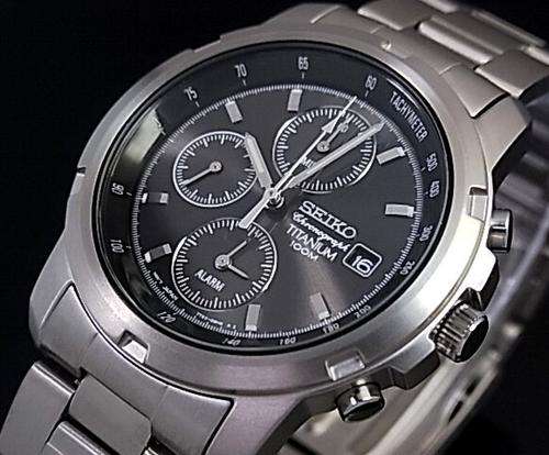 Crazy R1 SEIKO Titanium Only 80gms!! ULTRALIGHT ALARM CHRONOGRAPH## SUPER TOUGH ## R5299.99