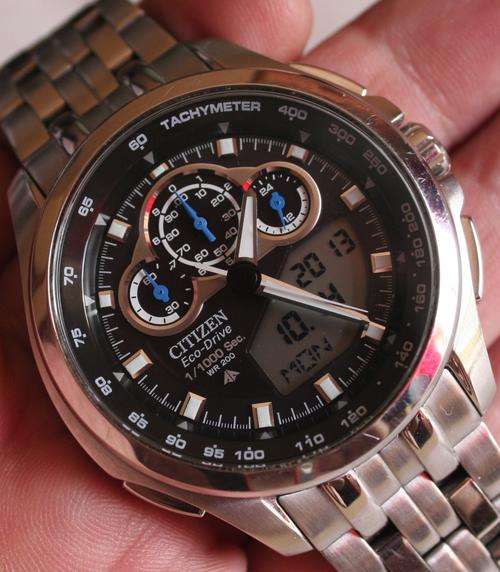 CITIZEN PROMASTER SPLIT 1/1000 SECOND ECO-DRIVE +4 YEARS WARRANTY+Fastest speed chrono in the World+