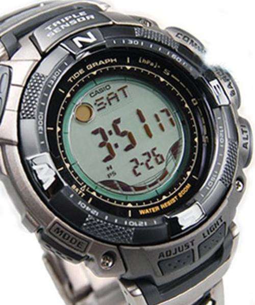 CASIO PRG-130T-1A PROTREK 100% TITANIUM TRIPLE SENSOR++CUSTOM AND DUTY FREE!! LOCAL IN STOCK++