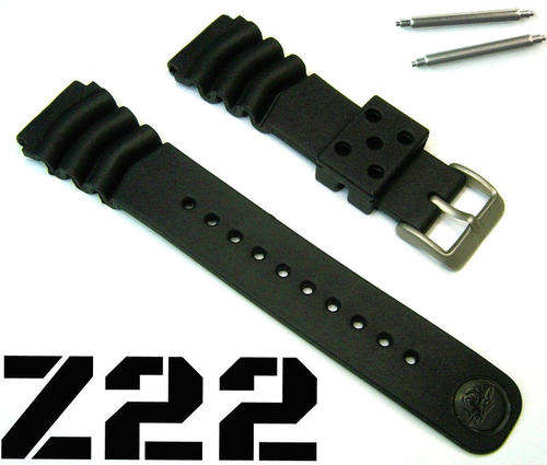 SEIKO Z22 DIVERS STRAP INCLUDED 2 HEAVY DUTY FAT SEIKO SPRING BARS++FREE SHIPPING++