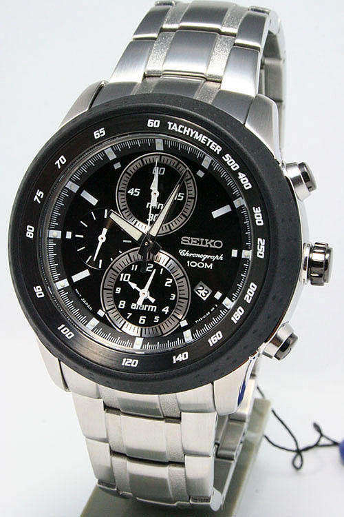 **2009 Release**Seiko mens SNAB51P1 Monster TiCN coated CHRONO...ALARM..Split1/5 Stopwatch..