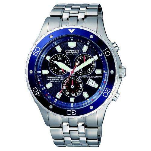 R6995.00>>CITIZEN gents **TITANIUM** CHRONO.ALARM. ECO-DRIVE perpetual Calendar