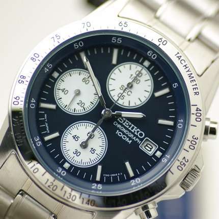 BRANDNEW SEIKO GENTS SPEEDMASTER CHRONO...TACHYMETER NAVY