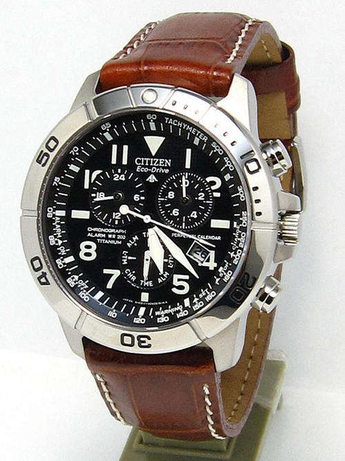 CITIZEN ECO DRIVE TITANIUM Master of all functions TACHYMETER ALARM CHRONOGRAPH PERPETUAL CALENDAR