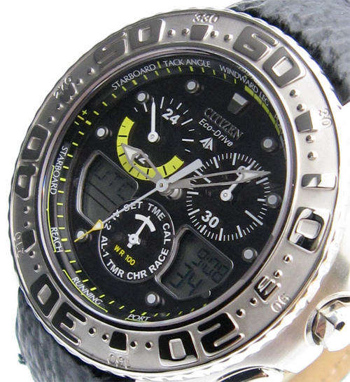 R1@@CRAZY DEAL !! Citizen Eco-Drive Yachting timer Sapphire/Titanium Chrono! 4 Year Power Reserve!