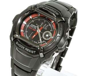 CASIO G SHOCK Cockpit Sport G-521BD-4 Red Watch  200m WATER RESISTANT Black Metal !!!