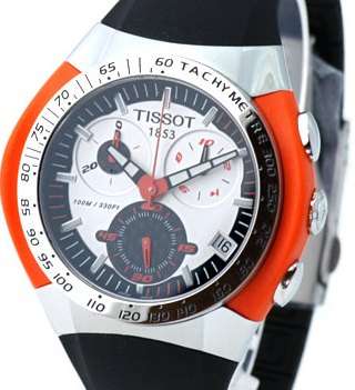 CRAZY R1@@TISSOT SWISS Sport GENTS 1/10th Split second T-TRACX WATCH T010.417.17.03