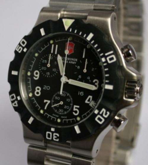 SWISS ARMY GENTS SWISS MADE CHRONOMASTER SUMMIT XLT(BOX AND PAPERS) EXCLUSIVE ITEM