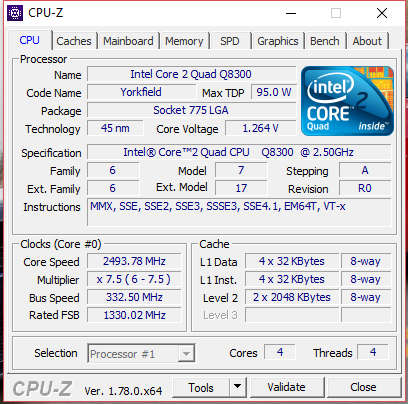 Core 2 Quad CPU + 4GB RAM + Motherboard + 8500GT