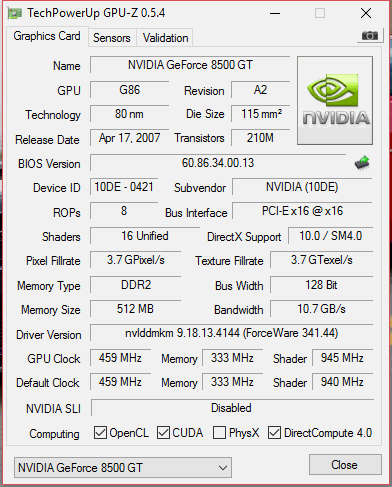 Core 2 Quad CPU + 4GB RAM + Motherboard + 8500GT