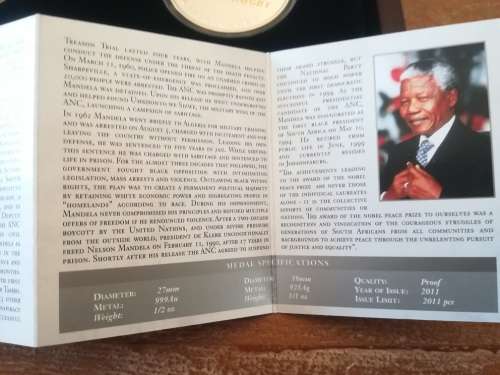 Mandela SA Rugby 1oz Gold and Silver Set