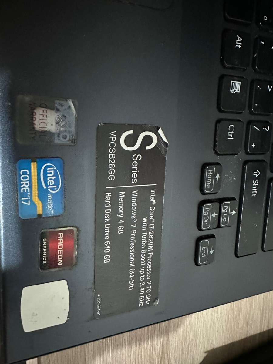 SONY VAIO S Series Laptop - Core i7