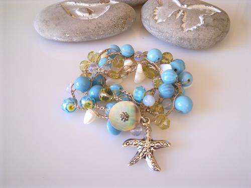 BOHO-CHIC CROCHET WRAP NECKLACE/BRACELET