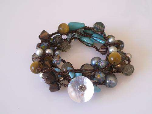 BOHO-CHIC CROCHET WRAP NECKLACE/BRACELET