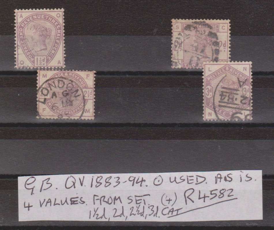 GB : QV : 1883 - 94 : USED : AS IS : HIGH CAT R4582