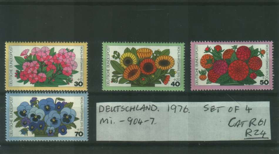 DEUTSCHLAND : 1976 : Mi 904 - 7 : MM : CAT R61