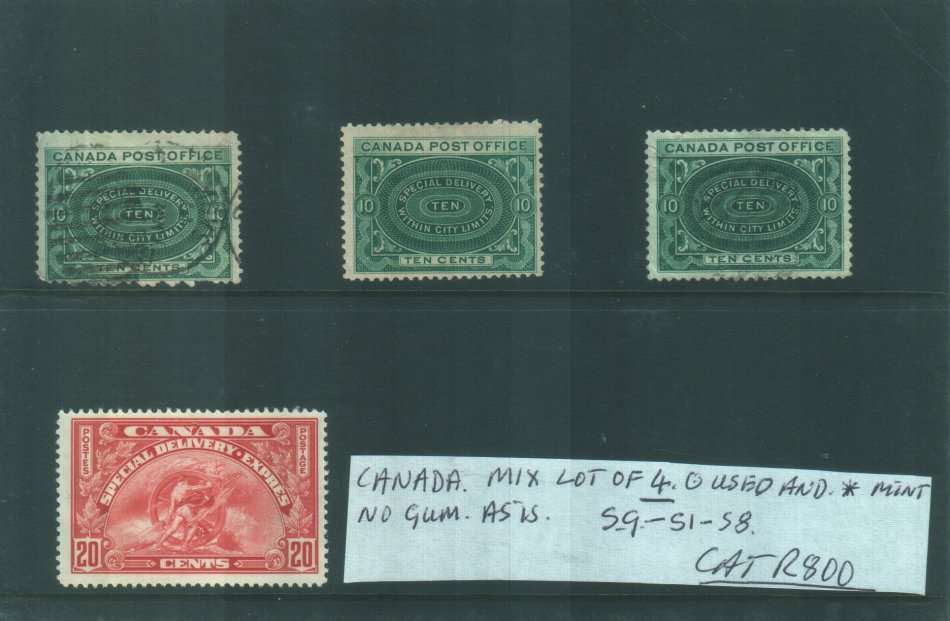 CANADA : MIX : SG 51 - 58 : CAT R800