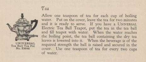 Vintage UNIVERSAL Nickel Electric Tea Pot with Tea Ball