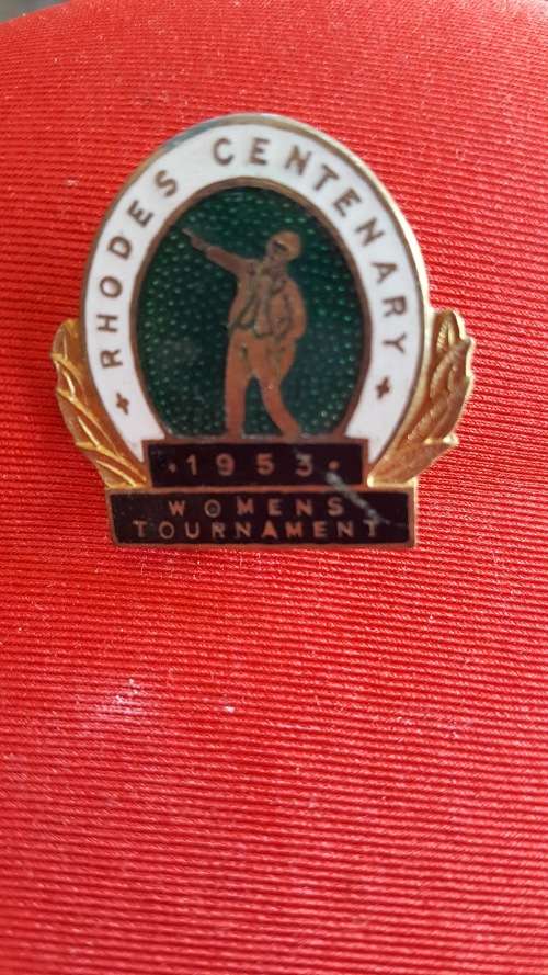 Rhodes Centenary 1953 Badge