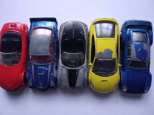 Lot of 10 Toy Cars (well used) - scale 1:64