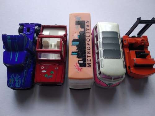 Lot of 10 Toy Cars (well used) - scale 1:64