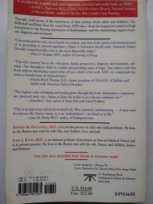 Driven To Distraction - Edward M. Hallowell (paperback)