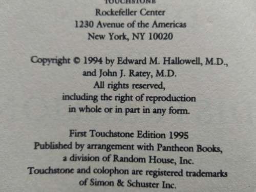 Driven To Distraction - Edward M. Hallowell (paperback)