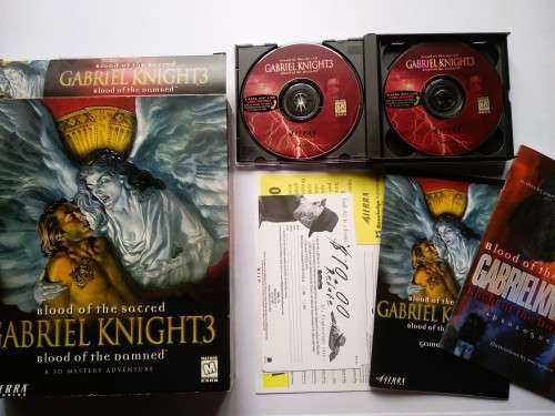Vintage Gabriel Knight 3 Blood of the Sacred, Blood of the Damned PC (Big Box)