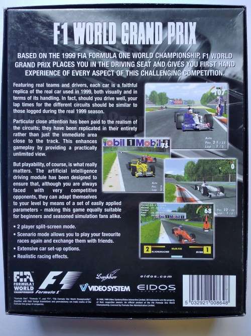 Vintage PC Game - F1 World Grand Prix (Big Box)