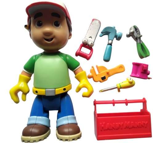 Disney Handy Manny - Lets Get to Work - Talking 10-inch Action Figure (English and Spanish) 2007
