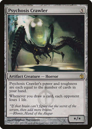 Magic: The Gathering 2011 - Psychosis Crawler - Rare - Mirrodin Besieged