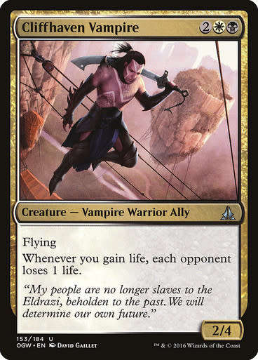 Magic: The Gathering 2016 - Cliffhaven Vampire - Uncommon - Oath of the Gatewatch