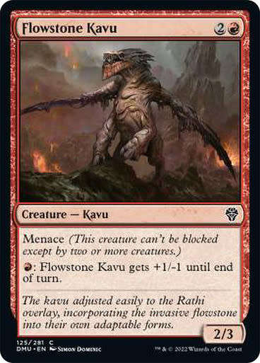 Magic: The Gathering 2022 - Flowstone Kavu - Common - Dominaria United