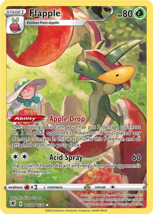 Pokemon TCG: Flapple (Ultra Rare) - SWSH10: Astral Radiance Trainer Gallery (SWSH10:TG)