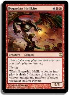 MAGIC THE GATHERING -Bogardan Hellkite and Bonus Rares