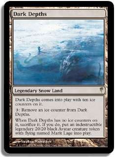 MAGIC THE GATHERING - Dark Depths (Rare Land) + Bonus Uncommons