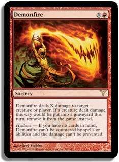 MTG MAGIC THE GATHERING - Demonfire and Bonus Rare Cards