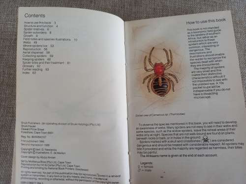 Struik Pocket Guides for South African Spiders